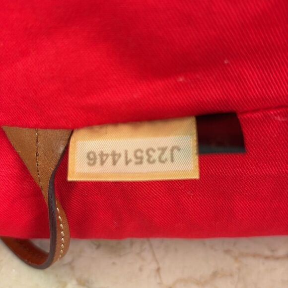 Dooney & Bourke O Ring Tote Bag Pink & White Canvas & Leather - Picture 16 of 17